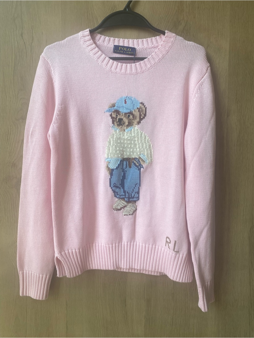 Polo by Ralph Lauren Pink Bear Intarsia Sweater